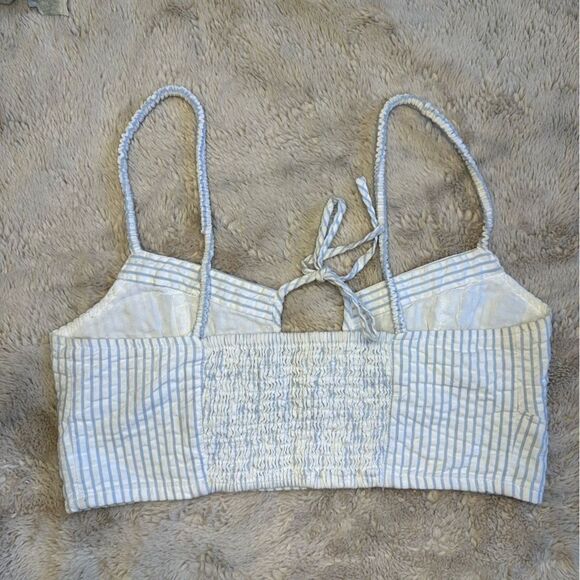 Urban Outfitters striped seersucker crop top - Picture 3 of 6